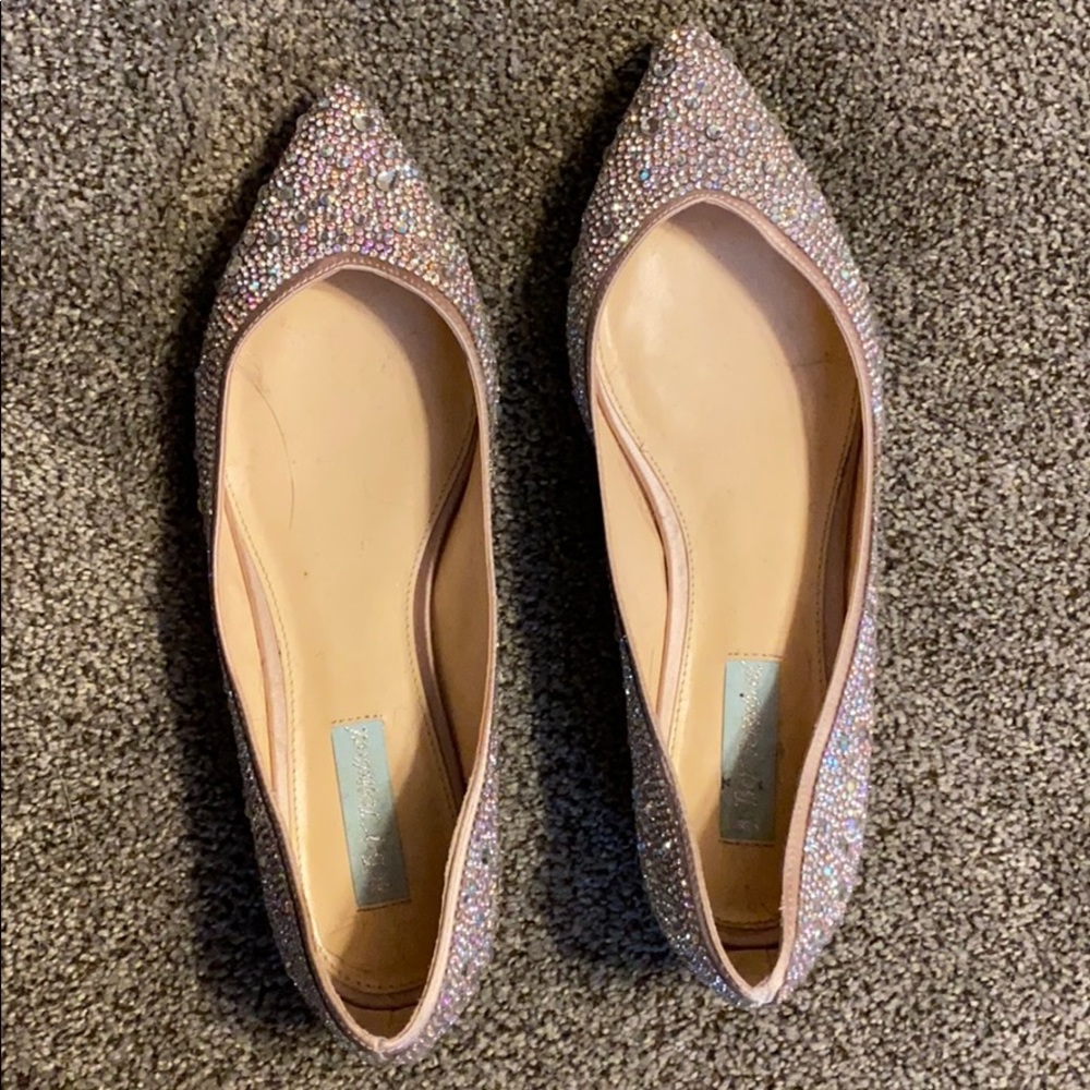 Betsy Johnson Sparkle Flats